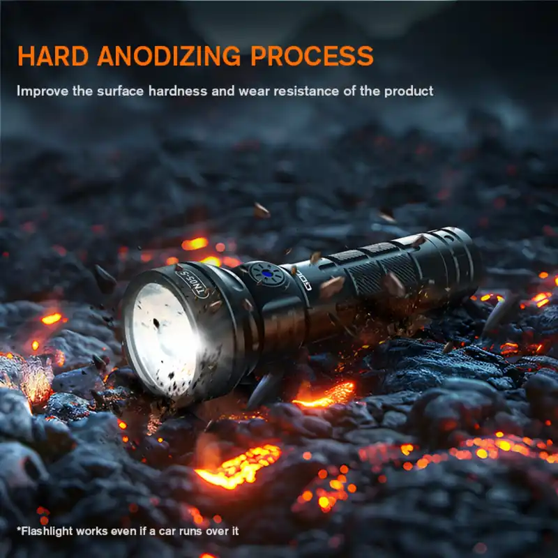Amazon Com S-TN05 Superfire TN05 Rechargeable High Lumens Flashlight