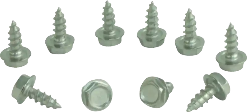 Acorn 0124-005-001 Stainless Steel Self-Tapping Flange Head Hex Screw (10 Pack)