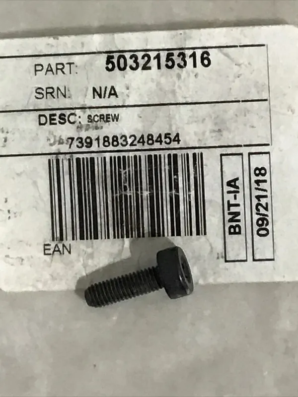 Husqvarna 503215316 Screw ITXSCM Internal M5X16