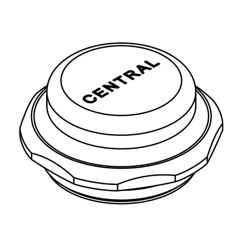 Central Brass PF-7125 Brass Cap for Self-Closing Faucets
