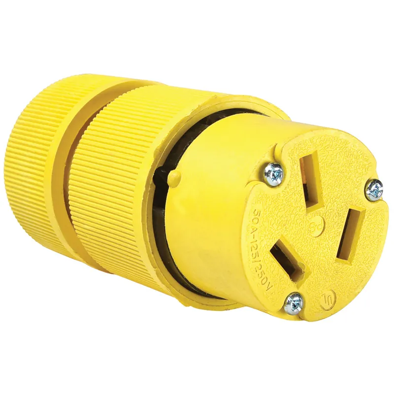 Pass & Seymour 1053 Gator Grip Straight Blade Connector 125/250 VAC (Each)