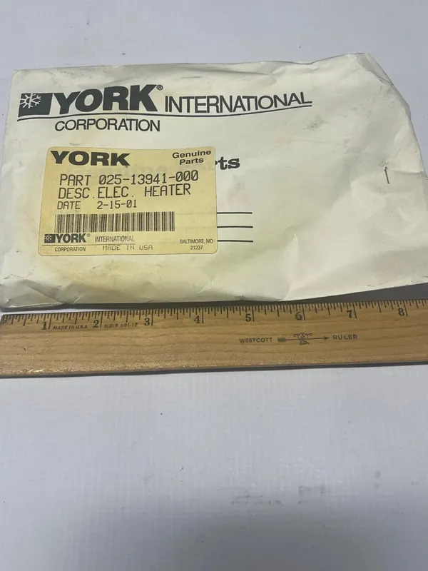 YORK 025-13941-000 Electric Heater Cartridge 600W 120V