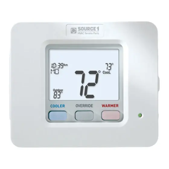 York S1-TBSU305-S Commercial Programmable Thermostat