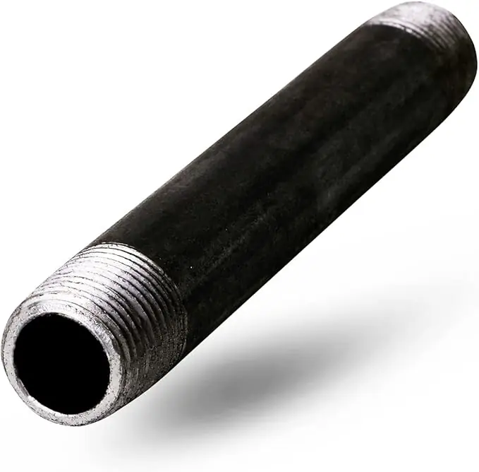 EverFlow NPBL3490 3/4 x 9 Black Steel Nipple