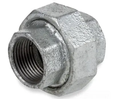 MATCO-NORCA ZMGUN11 4 in. Female Class 150 Galvanized Chinese Malleable Iron Union
