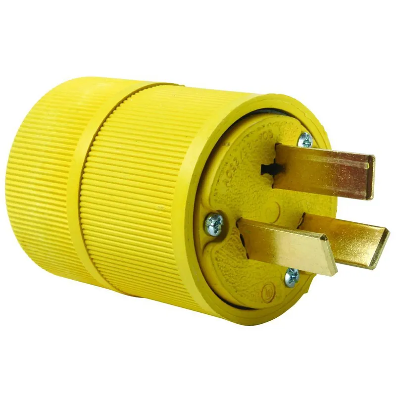 Pass & Seymour 1051 Gator Grip Straight Blade Plug 125/250 VAC 50 A
