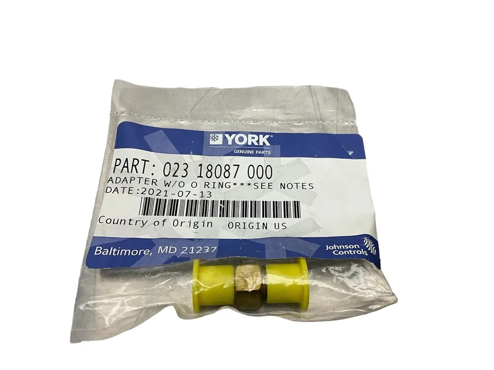 YORK 023-18087-000 High-Pressure Switch Adapter