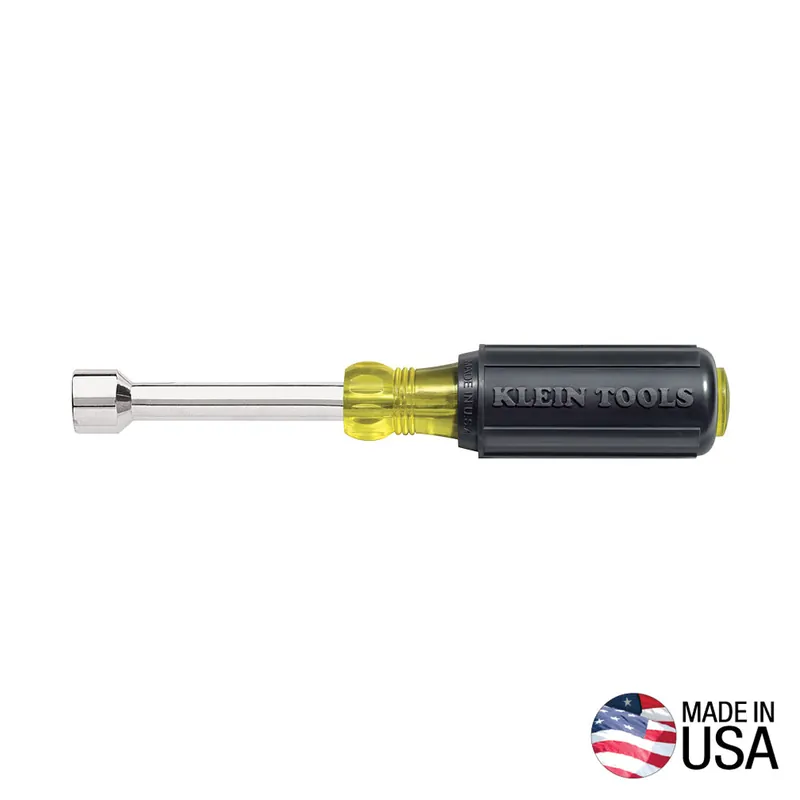Klein Tools 630-7/16B 7/16-Inch Hollow Nut Driver with Cushion-Grip