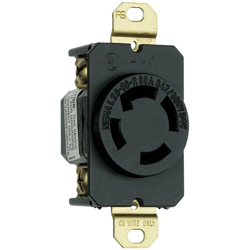 Pass & Seymour L2030R 3-Phase Single Locking Receptacle 600 VAC 30 A