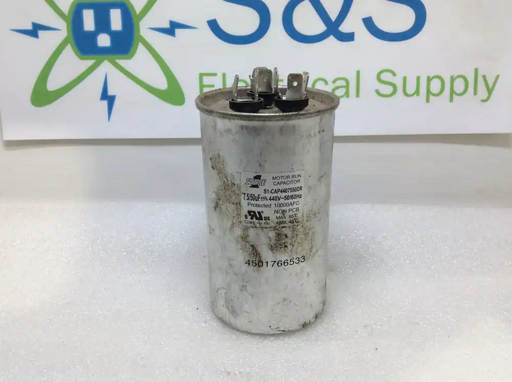 YORK S1-CAP4407550DR Run Capacitor 50/7.5 MFD 440V