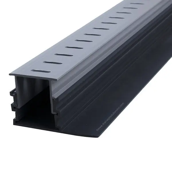 Stegmeier FLMPD-G Flush Mount Paver Drain - Grey 10'