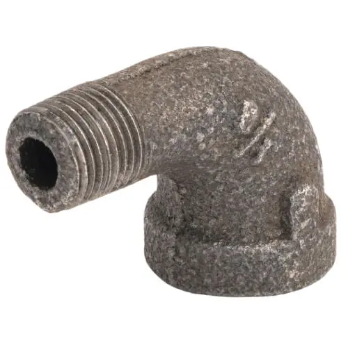 EverFlow BMSN0018 1/8 Black Street Elbow 90 BLES018C