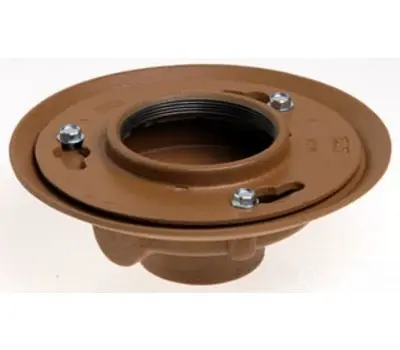 JAY R SMITH 2005LXH03-B06NB-P050 3 x 9 in. No-Hub Cast Iron Floor Drain with Extra Heavy Speedi-Set