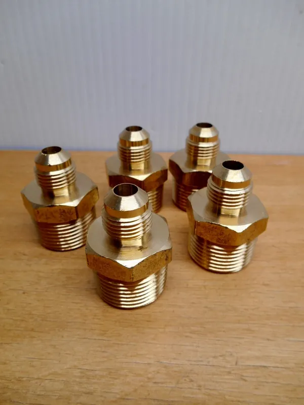 BRASS 48-6-12 Male Adapter 3/8-in Flare x 3/4-in MIP
