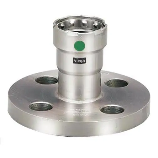 Viega 90455 1-1/2 MegaPress 316 Stainless Steel Flange 4 x 3-1/2 Bolt Pattern