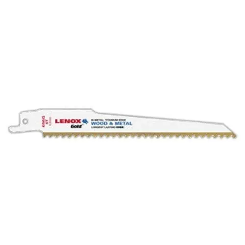 Lenox 21060-656G 6 inch Gold Power Arc Reciprocating Saw Blade