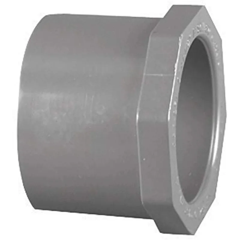 Charlotte Pipe PVC081072600 Reducing Bushing Schedule 80 1-1/2 in Spigot x 3/4 in Slip