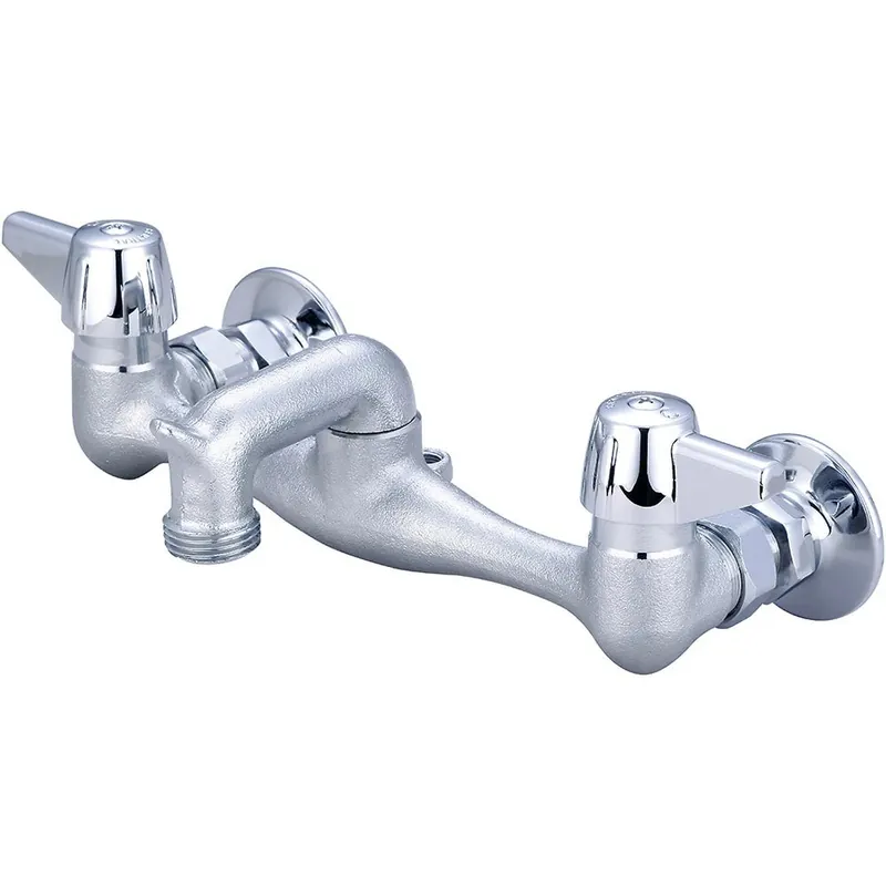 Central Brass 0051-URC Two-Handle Wall-Mounted Service Sink Faucet