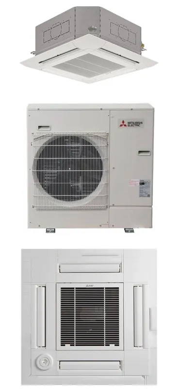 MITSUBISHI ELECTRIC UNIVERSAL SINGLE-ZONE HEAT-PUMP  SYSTEMS PUZ-AH24NL+PLA-AE24NL+PLP-41EAEU - BTU 24000 - SEER 22.6 - R454B
