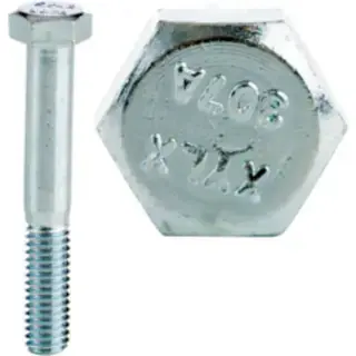 Minerallac 55432J 3/8-16 x 2 Bolt, Hex Head, Grade 2, Zinc Plated