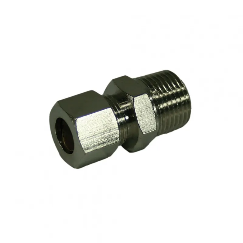 Jones Stephens N68066LF 3/8 OD x 3/8 MIP CP Connector - Lead Free