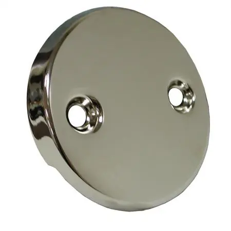 Jones Stephens P3565PN Polished Nickel 2hole Overflow Plate