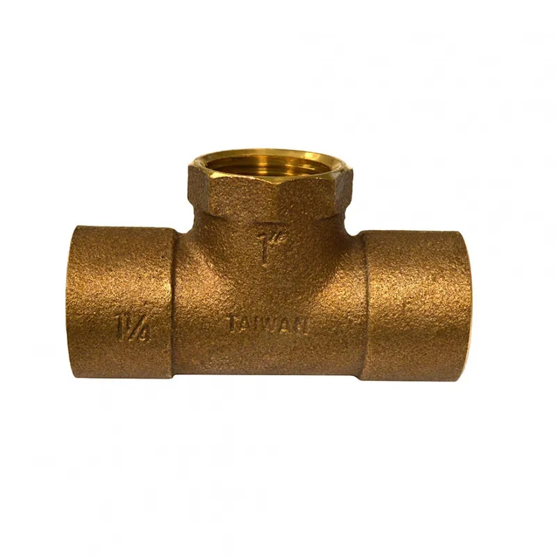 JONES STEPHENS K104800224 1-1/4 C X 1-1/4 C X 1/2 F TEE (FORGED) LEAD FREE