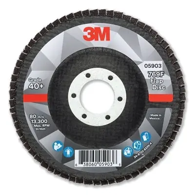 3M 7100177446 Flap Disc 769F 40+ (4 1/2 in x 7/8 in) Replacement MPN