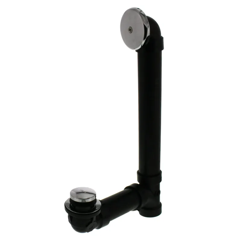 Jones Stephens B07033 Bath Waste Standard Full Kit - CP Toe Pop-Up Drain w/ 1 Hole Face Plate (ABS)
