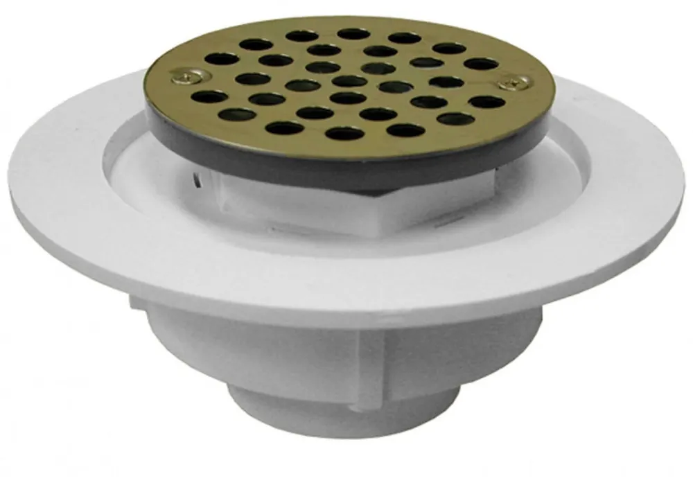 Jones Stephens D50700 2 PVC SHW DRN SCR DN CLMP RNG/4 SS STR