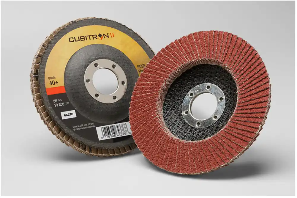 3M 7100104939 Cubitron II 4 1/2 X 7/8 40+ Grit Type 27 Flap Disc