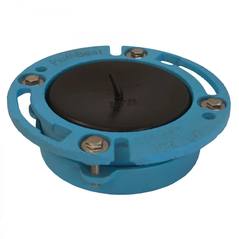 Jones Stephens C40425 4X2 CI No Caulk Closet Flange W/Test Cap