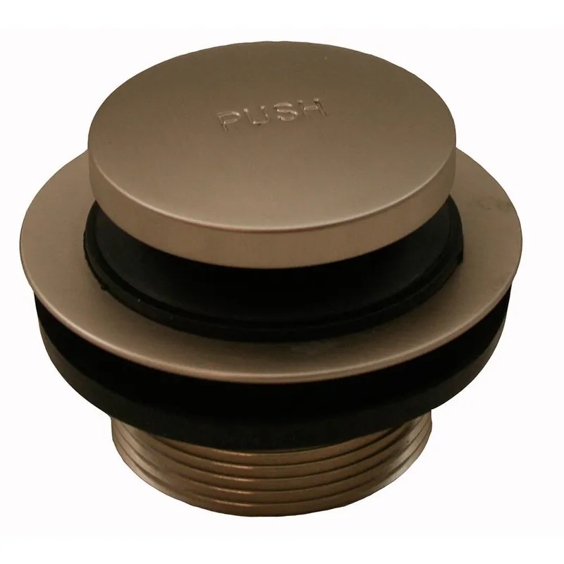 Jones Stephens P3562BN Brass Toe-Tap Drain in Brushed Nickel