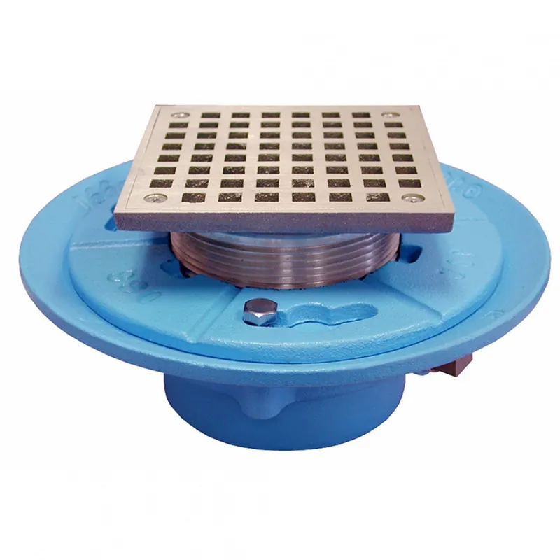 Jones Stephens D65570 2 NO HUB CI FL DRAIN W/7 PAN & 6 NB SQ