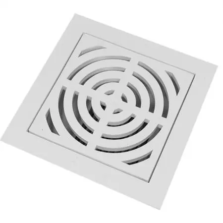 JONES STEPHENS S49064 4 PVC FLOOR SINK W/FULL GRATE & DOME STR