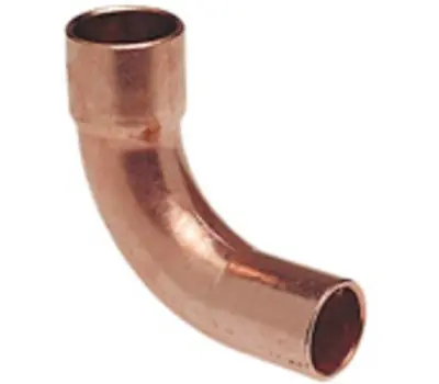 NIBCO 039923317902 1/4 in. OD Sweat x OD Fitting Wrot Copper Long Radius 90-Degree Street Elbow