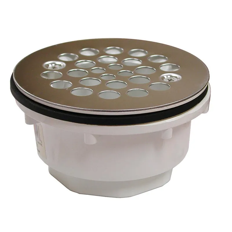 Jones Stephens D41004 2-15/16 in. Threaded PVC Satin Nickel Shower Drain