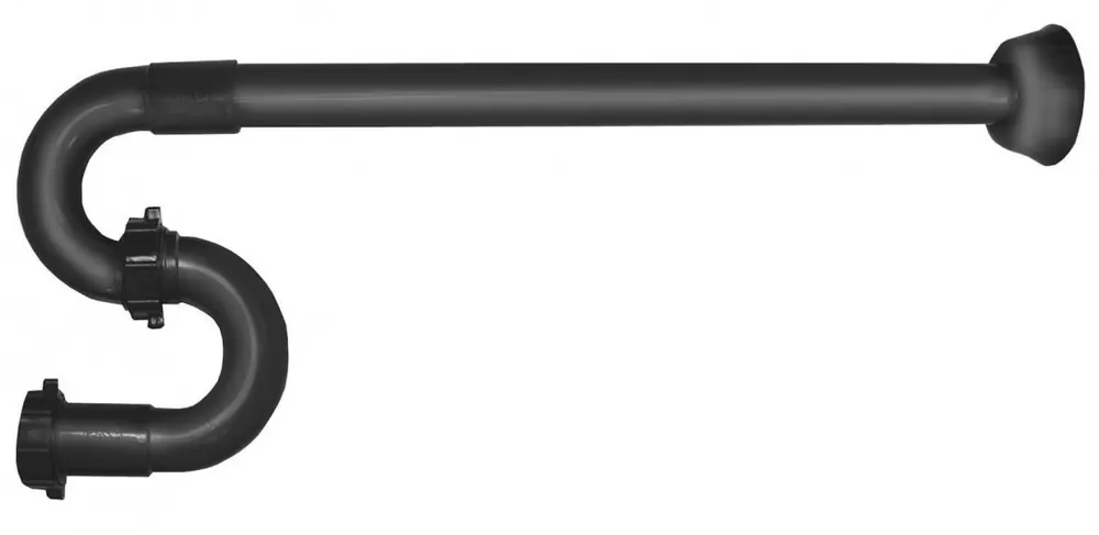 Jones Stephens P39010 1 1/4 Black Plastic S-Trap