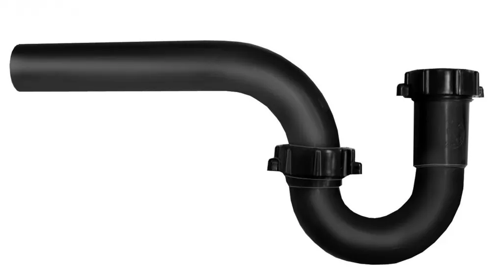 Jones Stephens P39001 1 1/4 Black Plastic P-Trap