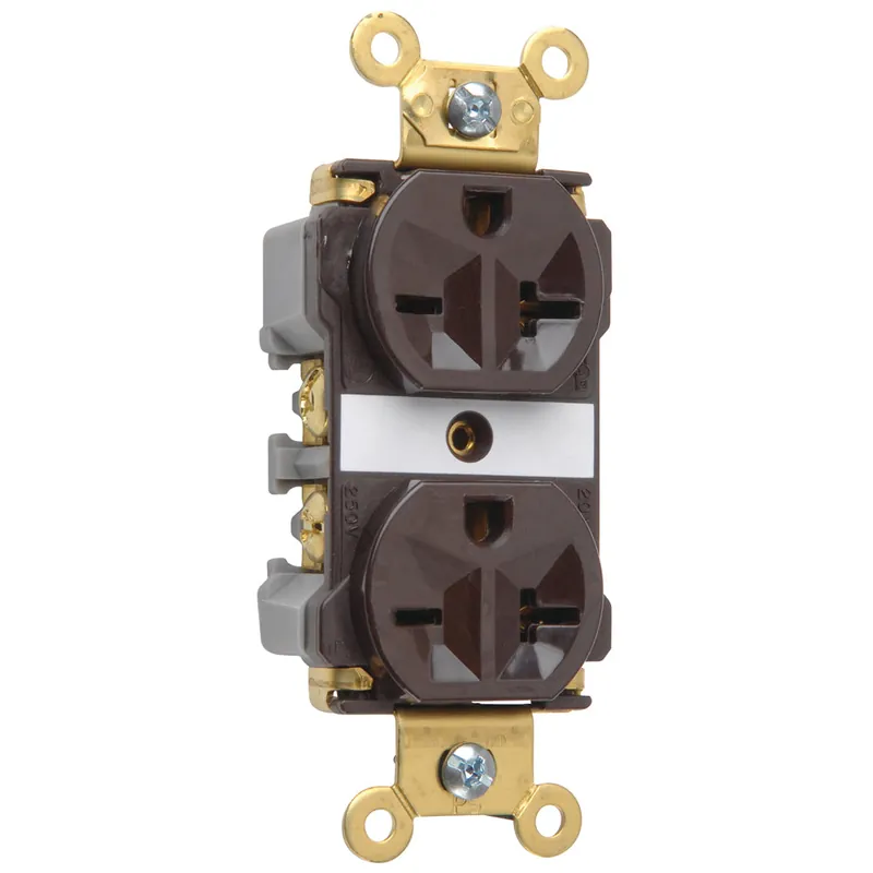Pass & Seymour 5862A 3-Phase Duplex Extra Heavy Duty Straight Blade Receptacle