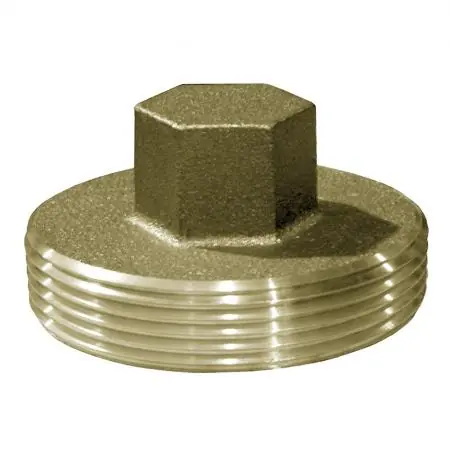JONES STEPHENS CORP P52400 4 RH HVY PATTERN BRASS PLUG