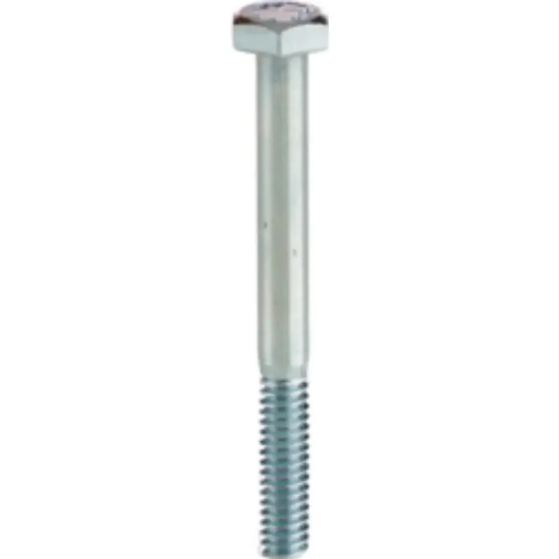 Minerallac 55008J 1/4-20 x 1/2 Tap Bolt, Hex Head, Full Thread, Grade 2, Zinc Plated