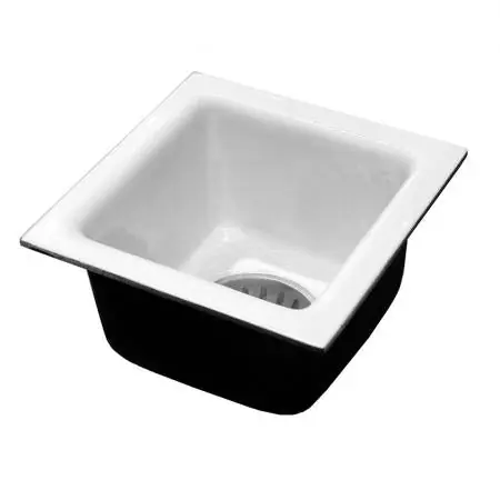 JONES STEPHENS S55114 12X12X4 NH PORC CTD FLOOR SINK 6 DEEP
