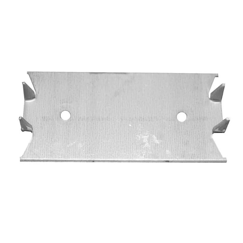 Jones Stephens S180032 1-1/2 x 3 in. 18 ga Self-nailing Stud Guard with 2-Hole Centered