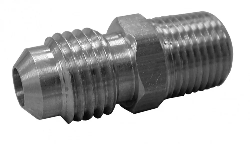 Jones Stephens F40066 (48-54) 5/16 Flare x 1/4 MIP Brass Half Union