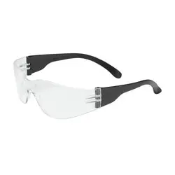 Protective Industrial Products 250-00-0000 Z11sm Clear AS Lens Black Tmpls Relaxed Bridge Flexible Tmpls