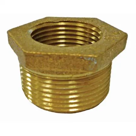JONES STEPHENS B74229LF 2X1 BRONZE HEX BUSHING (LEAD FREE)