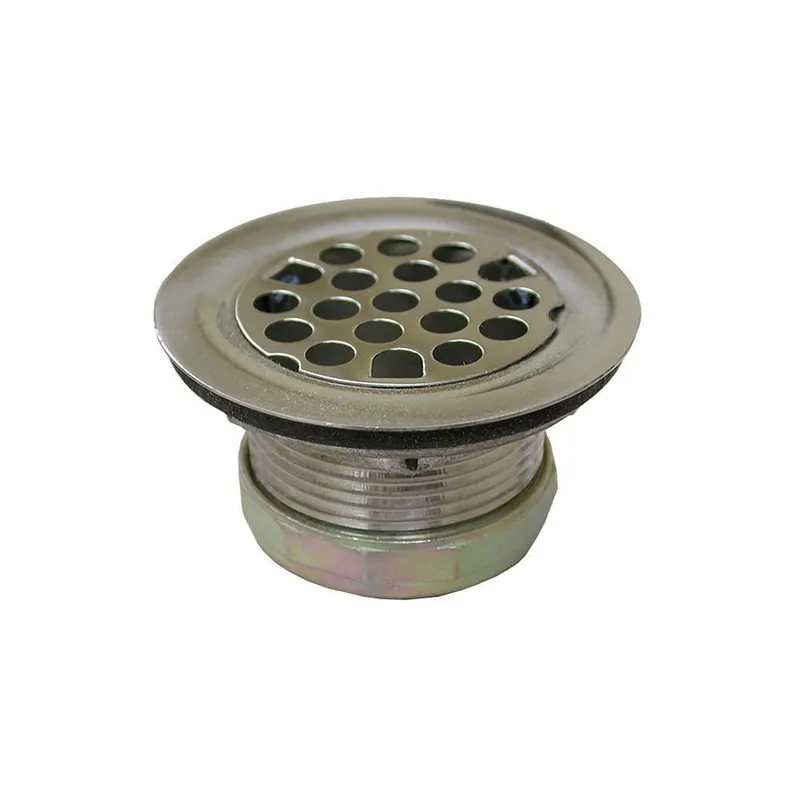 Jones Stephens B02052 1-1/2 in. Cast Round Flat Duplex Strainer in Stainless Steel