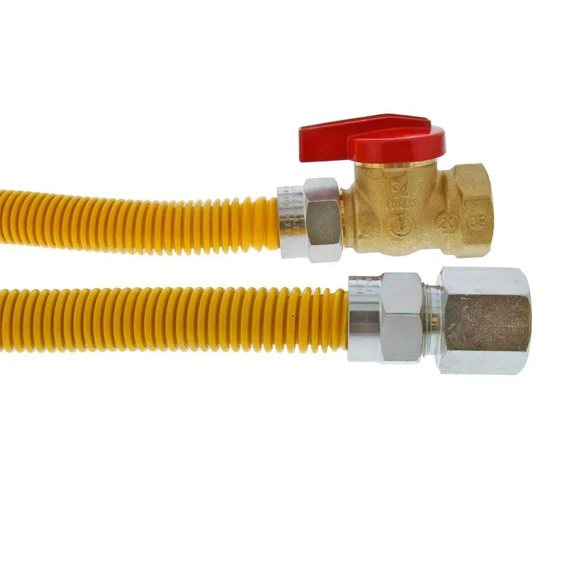 Jones Stephens G71223 1/2 x 24 in. MIP x FIP 304 Stainless Steel Gas Connector