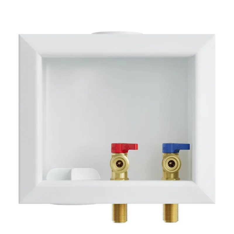 Jones Stephens B05840 1/2 in. MIP Quarter-turn Washing Machine Box with Left Outlet